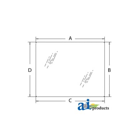 A & I Products Glass, Windshield 66" x51" x4" A-85801621